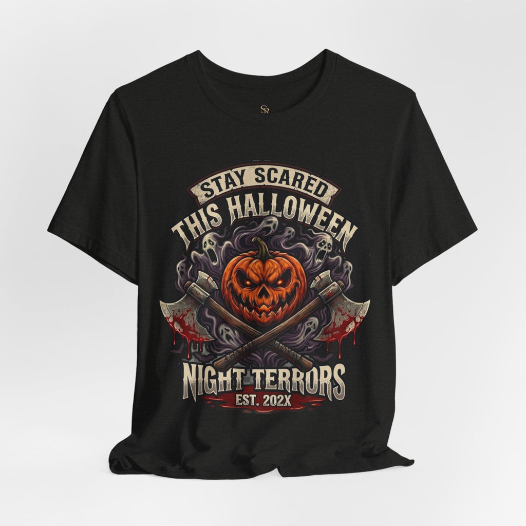 Halloween Night Terrors T-Shirt — "Stay Scared This Halloween" Jack-O'-Lantern Tee