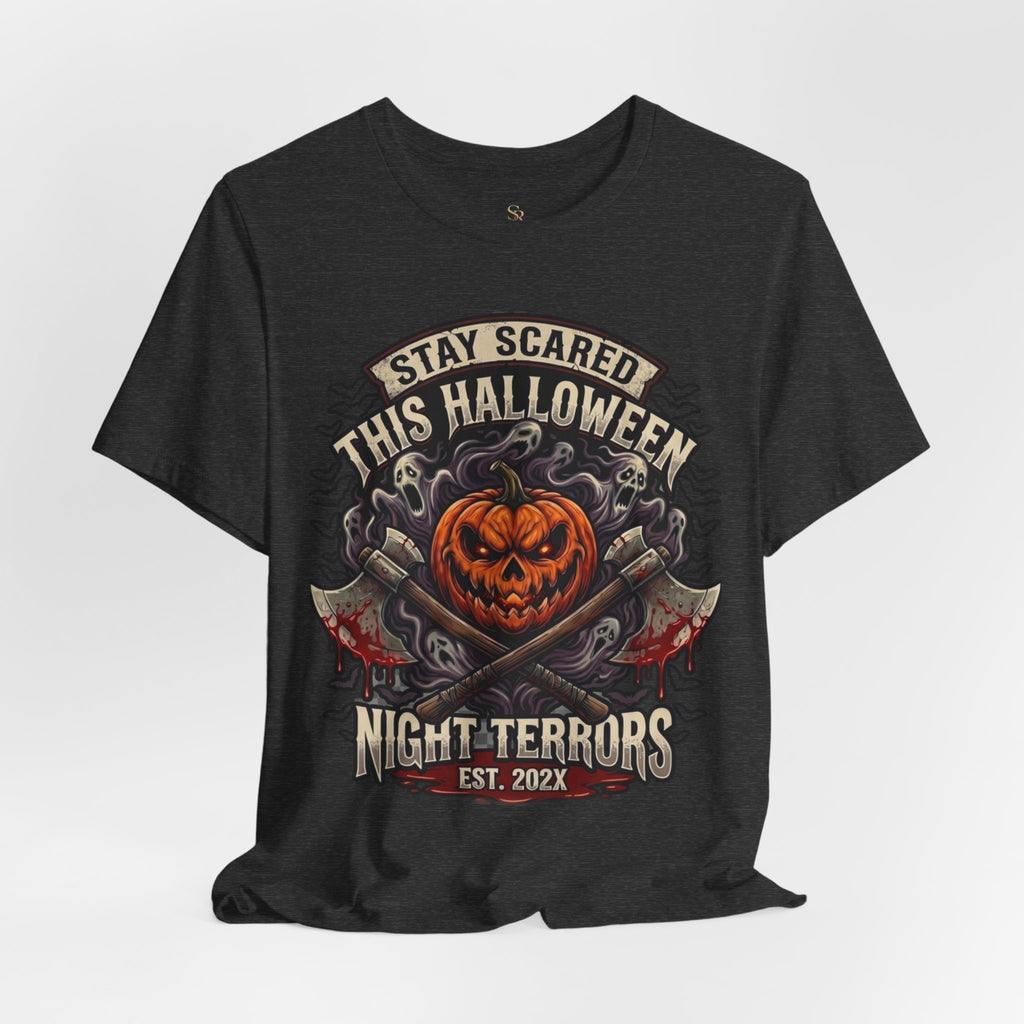 Halloween Night Terrors T-Shirt — "Stay Scared This Halloween" Jack-O'-Lantern Tee