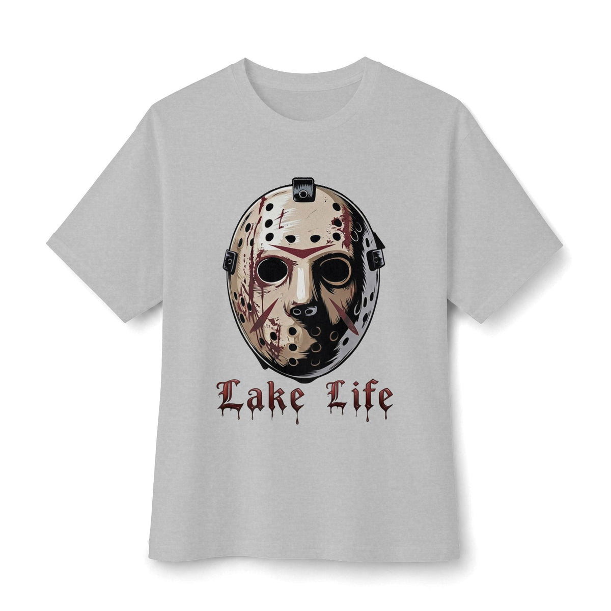 Horror Lake Life Tee — Mask Graphic T-Shirt for Halloween Fans