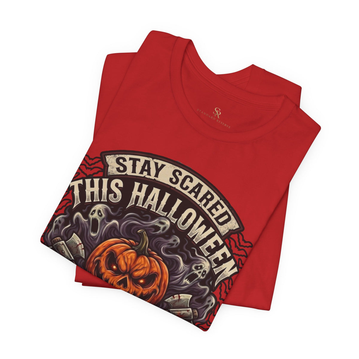 Halloween Night Terrors T-Shirt — "Stay Scared This Halloween" Jack-O'-Lantern Tee