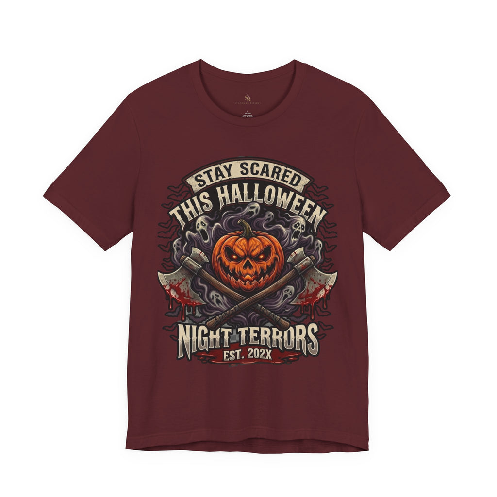 Halloween Night Terrors T-Shirt — "Stay Scared This Halloween" Jack-O'-Lantern Tee