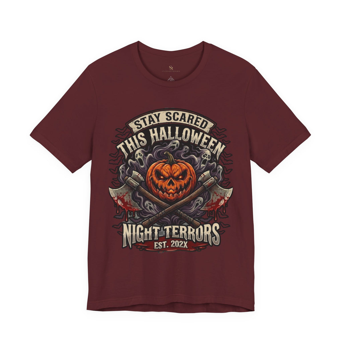Halloween Night Terrors T-Shirt — "Stay Scared This Halloween" Jack-O'-Lantern Tee