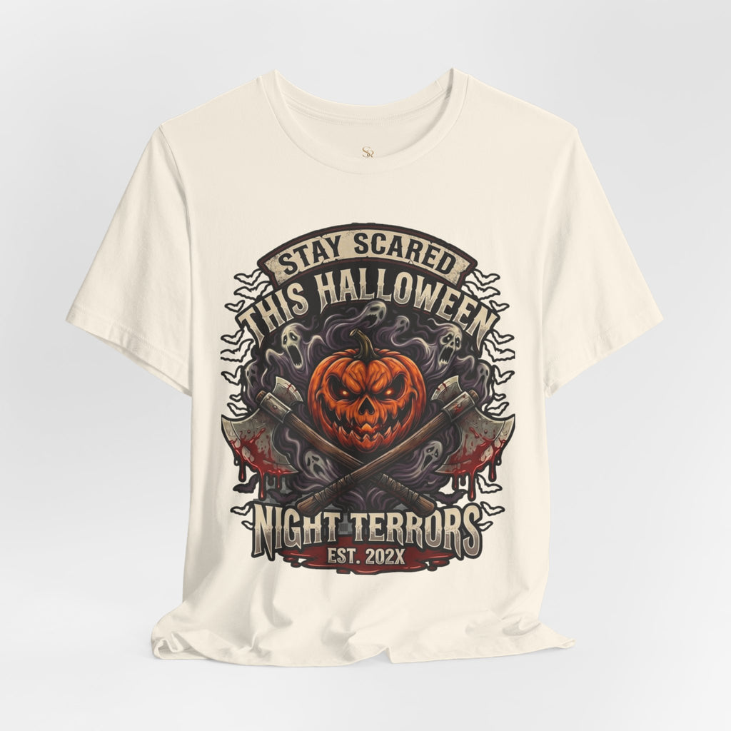 Halloween Night Terrors T-Shirt — "Stay Scared This Halloween" Jack-O'-Lantern Tee