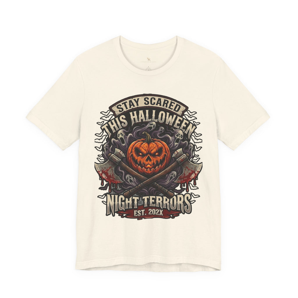 Halloween Night Terrors T-Shirt — "Stay Scared This Halloween" Jack-O'-Lantern Tee