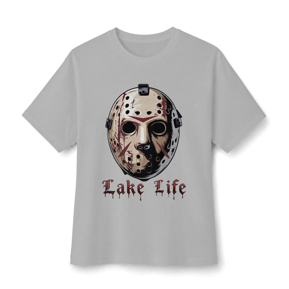 Horror Lake Life Tee — Mask Graphic T-Shirt for Halloween Fans