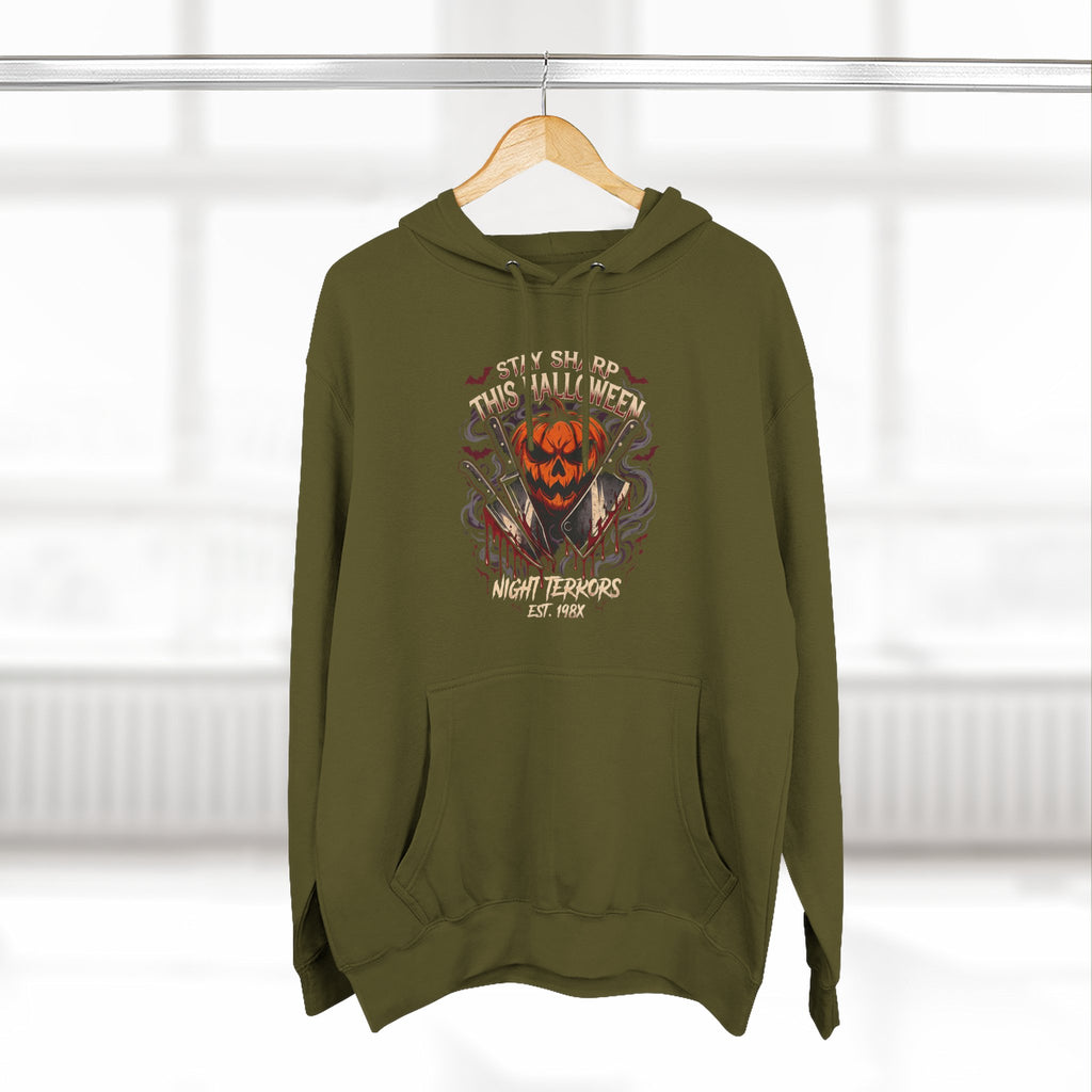 Halloween Pumpkin Skull Hoodie — Spooky Jack-o'-Lantern Fleece Sweatshirt