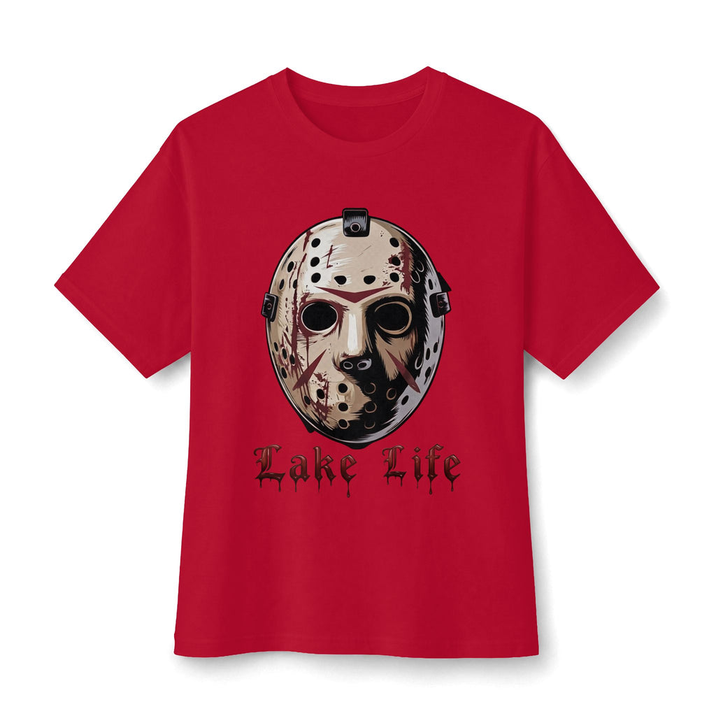 Horror Lake Life Tee — Mask Graphic T-Shirt for Halloween Fans