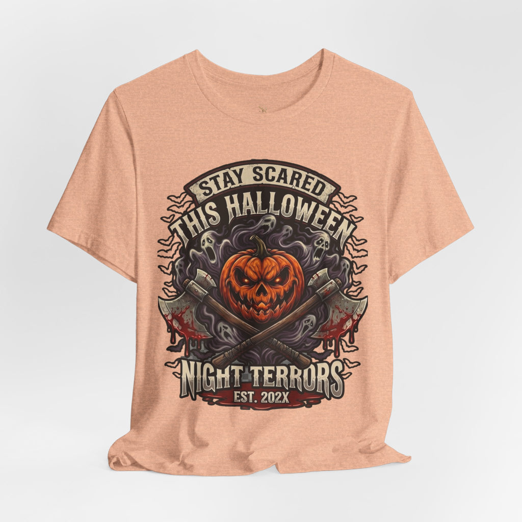 Halloween Night Terrors T-Shirt — "Stay Scared This Halloween" Jack-O'-Lantern Tee