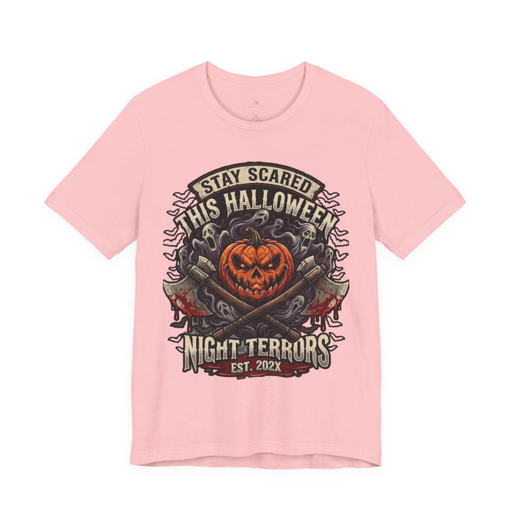 Halloween Night Terrors T-Shirt — "Stay Scared This Halloween" Jack-O'-Lantern Tee