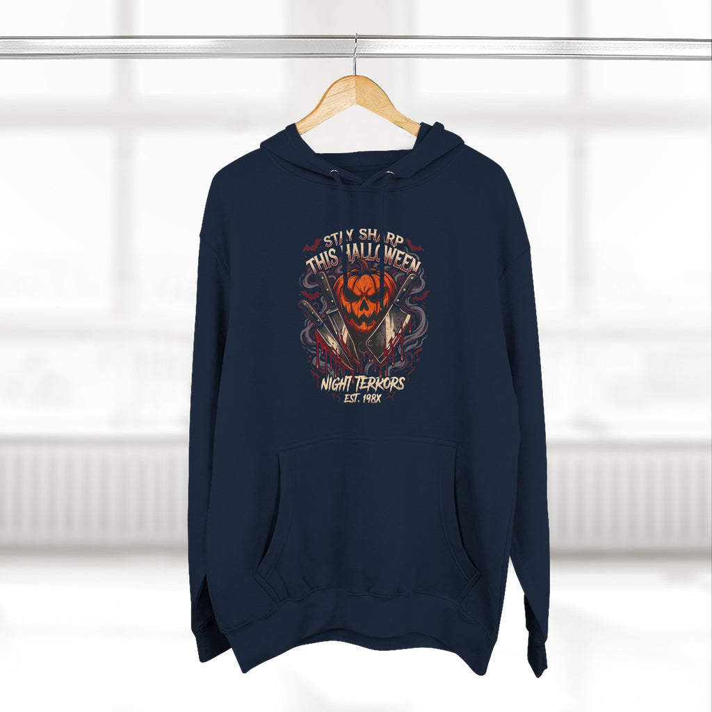 Halloween Pumpkin Skull Hoodie — Spooky Jack-o'-Lantern Fleece Sweatshirt