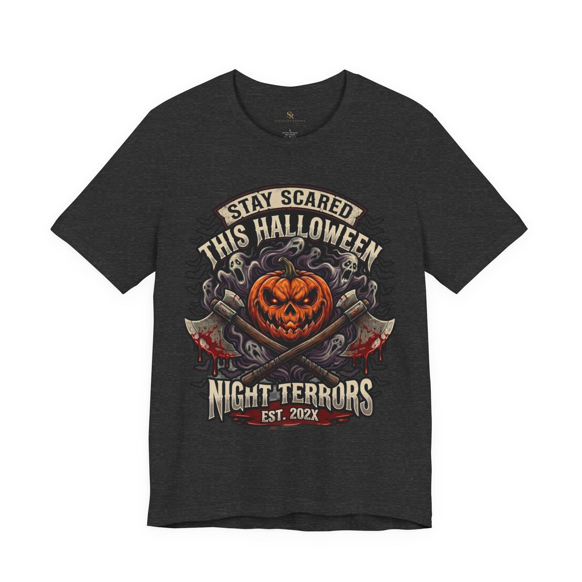 Halloween Night Terrors T-Shirt — "Stay Scared This Halloween" Jack-O'-Lantern Tee