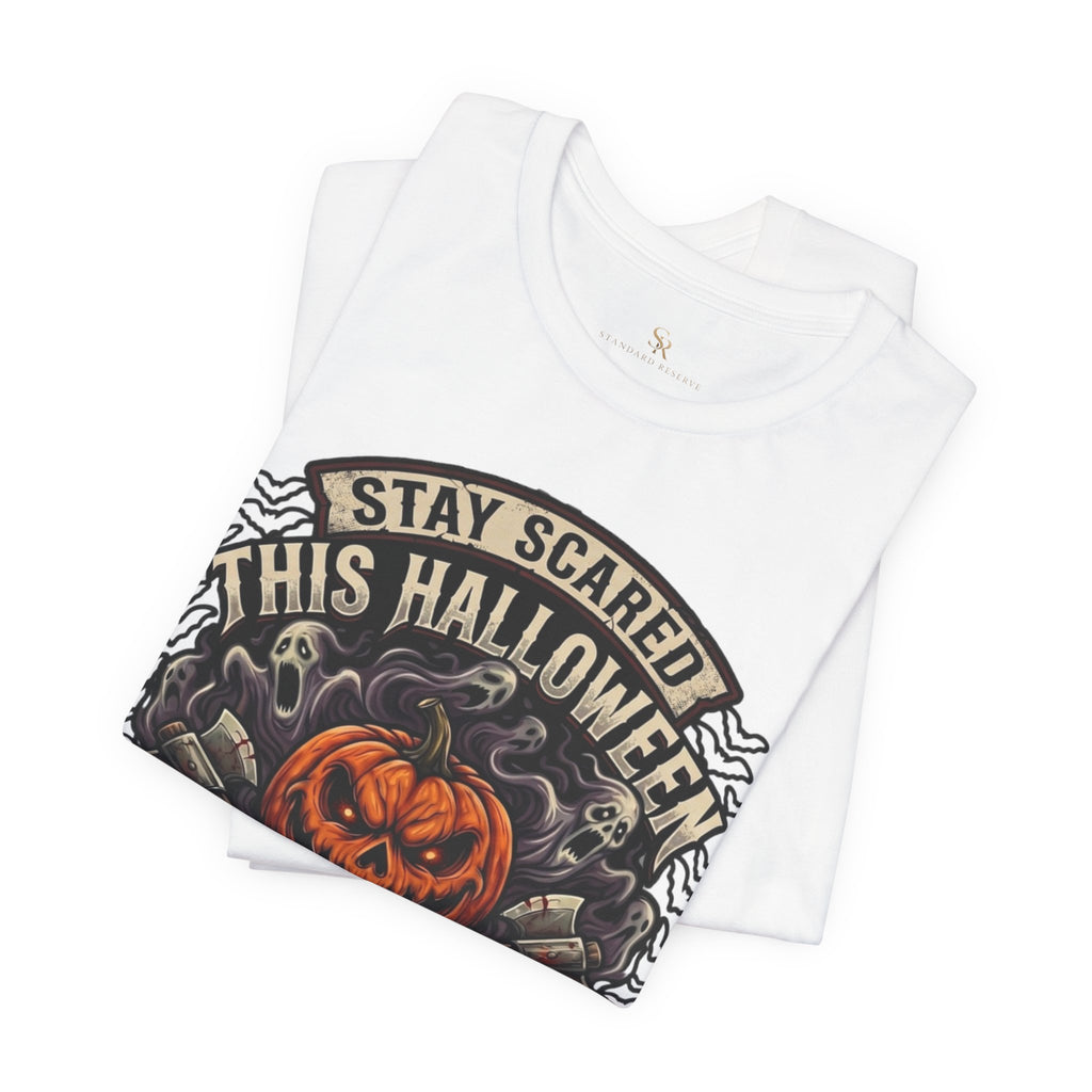 Halloween Night Terrors T-Shirt — "Stay Scared This Halloween" Jack-O'-Lantern Tee