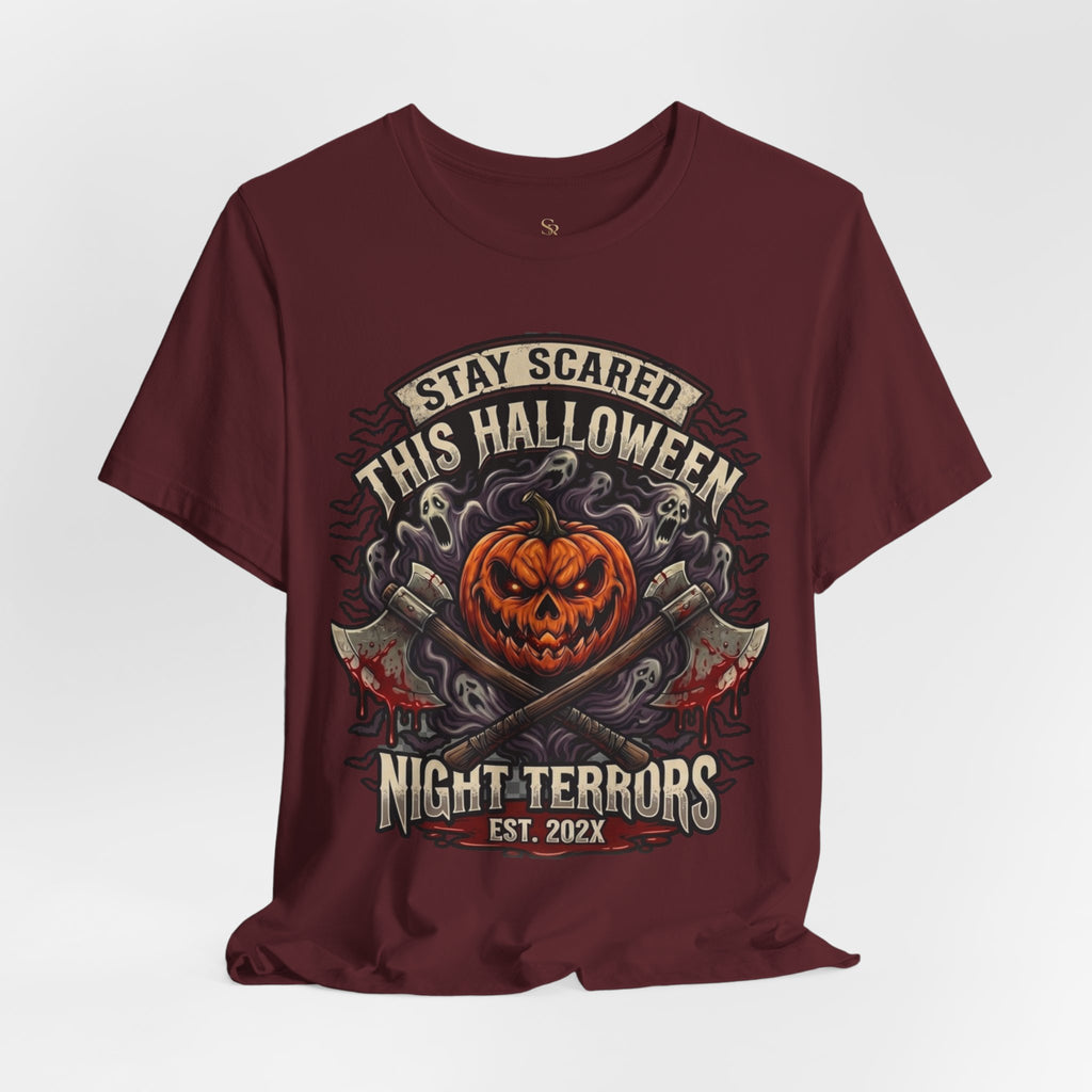 Halloween Night Terrors T-Shirt — "Stay Scared This Halloween" Jack-O'-Lantern Tee