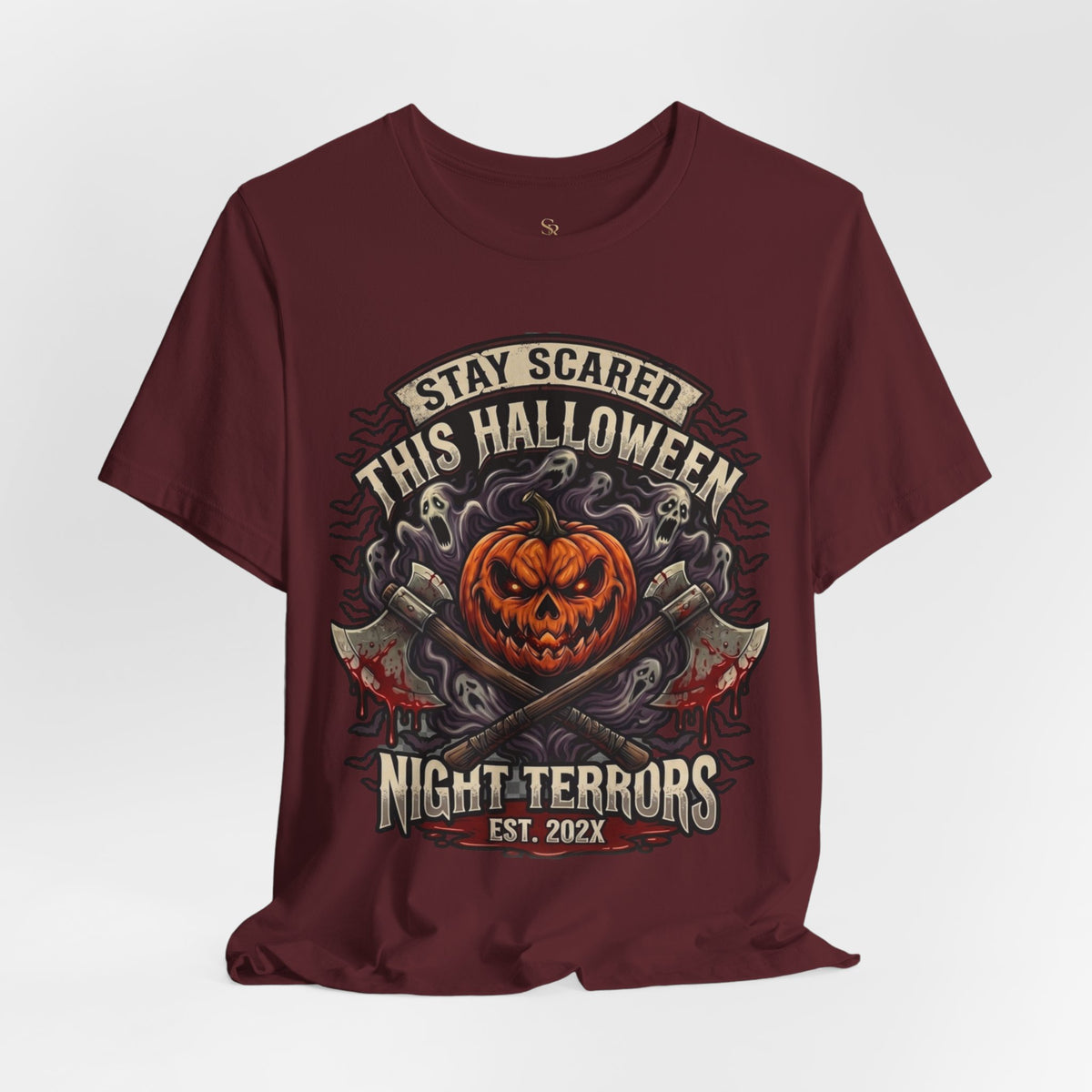 Halloween Night Terrors T-Shirt — "Stay Scared This Halloween" Jack-O'-Lantern Tee
