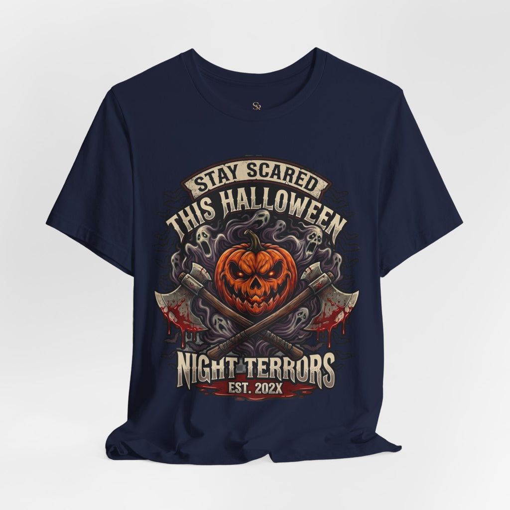 Halloween Night Terrors T-Shirt — "Stay Scared This Halloween" Jack-O'-Lantern Tee