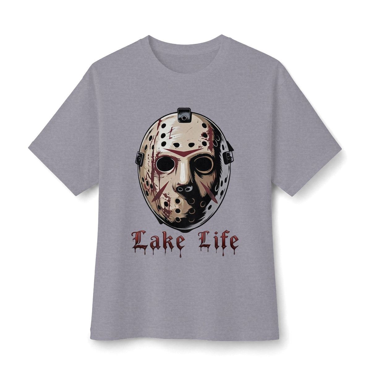 Horror Lake Life Tee — Mask Graphic T-Shirt for Halloween Fans