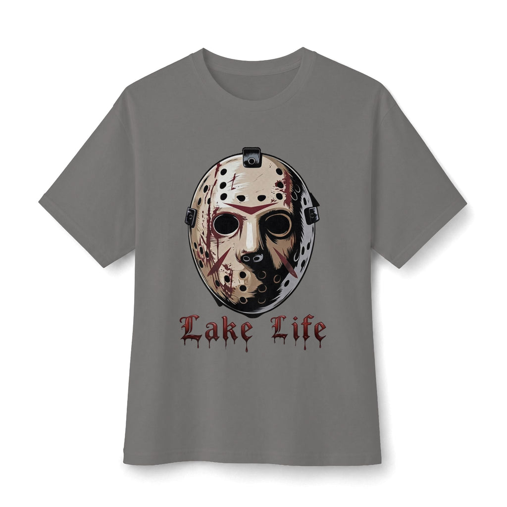 Horror Lake Life Tee — Mask Graphic T-Shirt for Halloween Fans