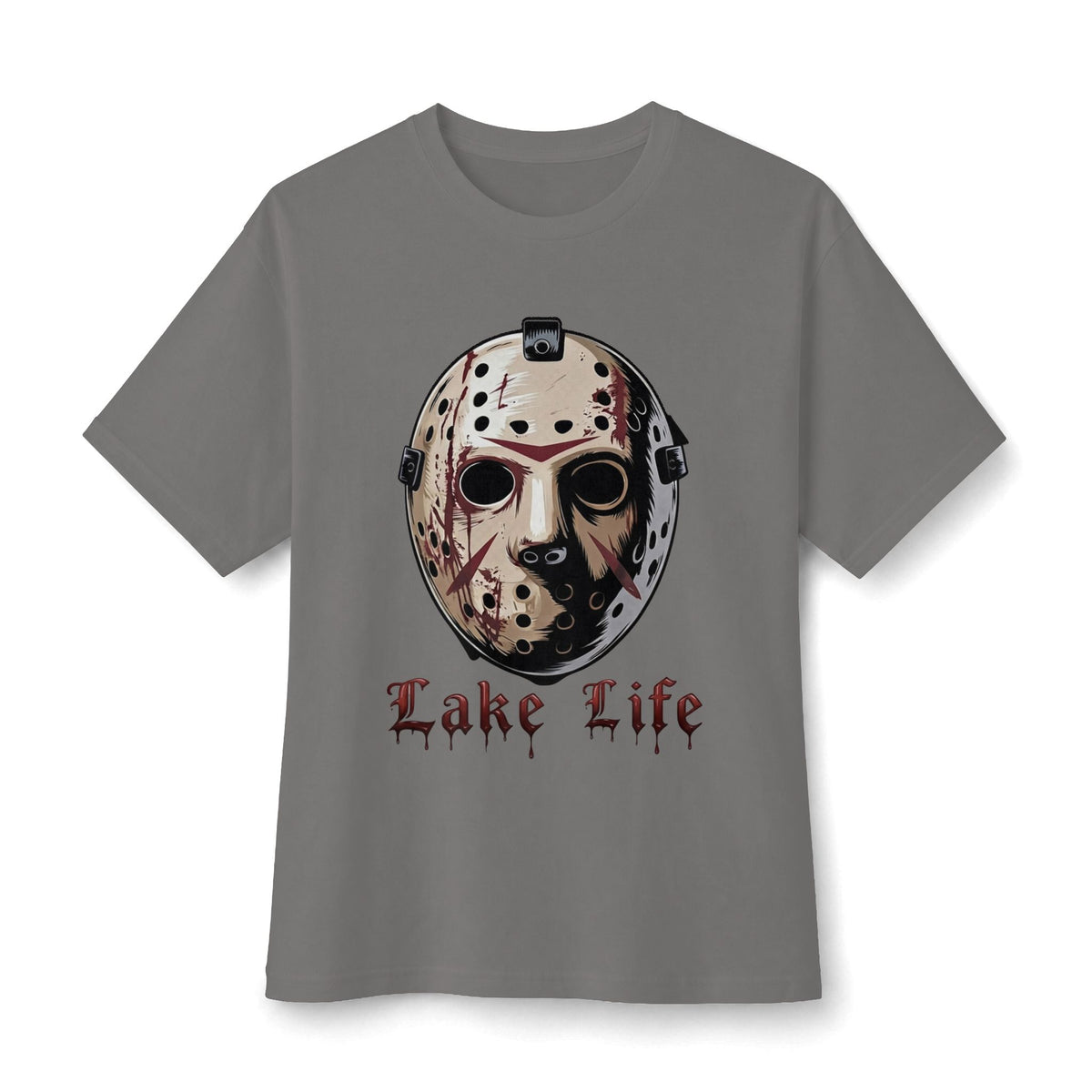 Horror Lake Life Tee — Mask Graphic T-Shirt for Halloween Fans