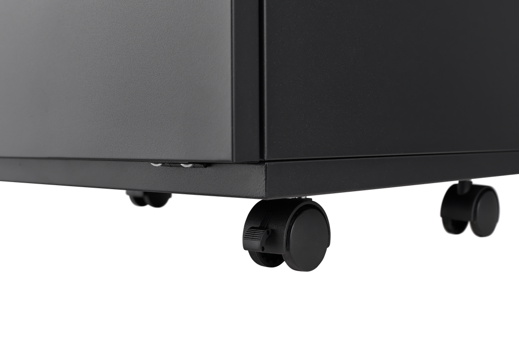 Office furniture Copier Cabinet black 2 door steel copier stand mobile pedestal file Printer Stand