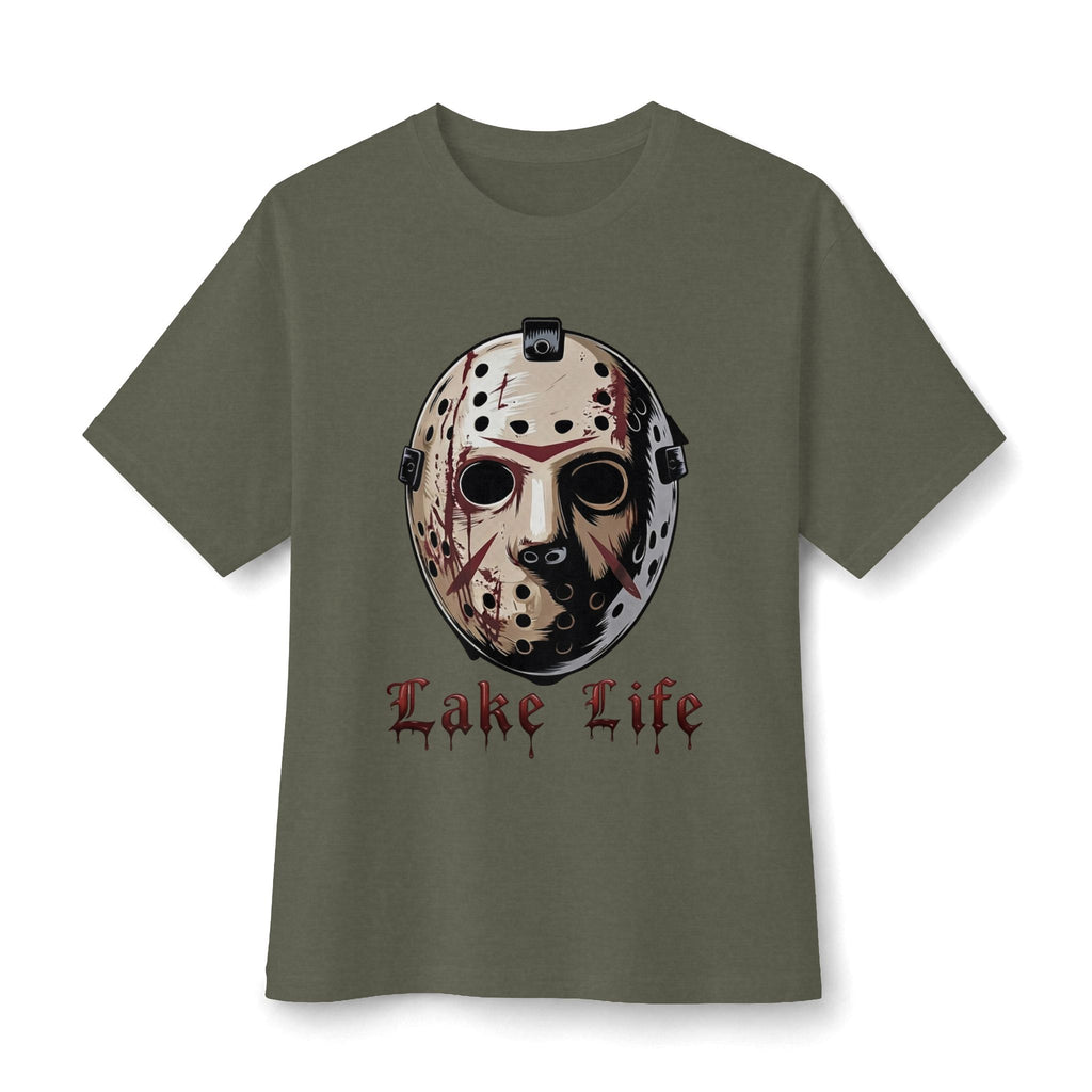 Horror Lake Life Tee — Mask Graphic T-Shirt for Halloween Fans