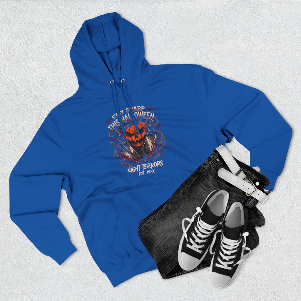 Halloween Pumpkin Skull Hoodie — Spooky Jack-o'-Lantern Fleece Sweatshirt