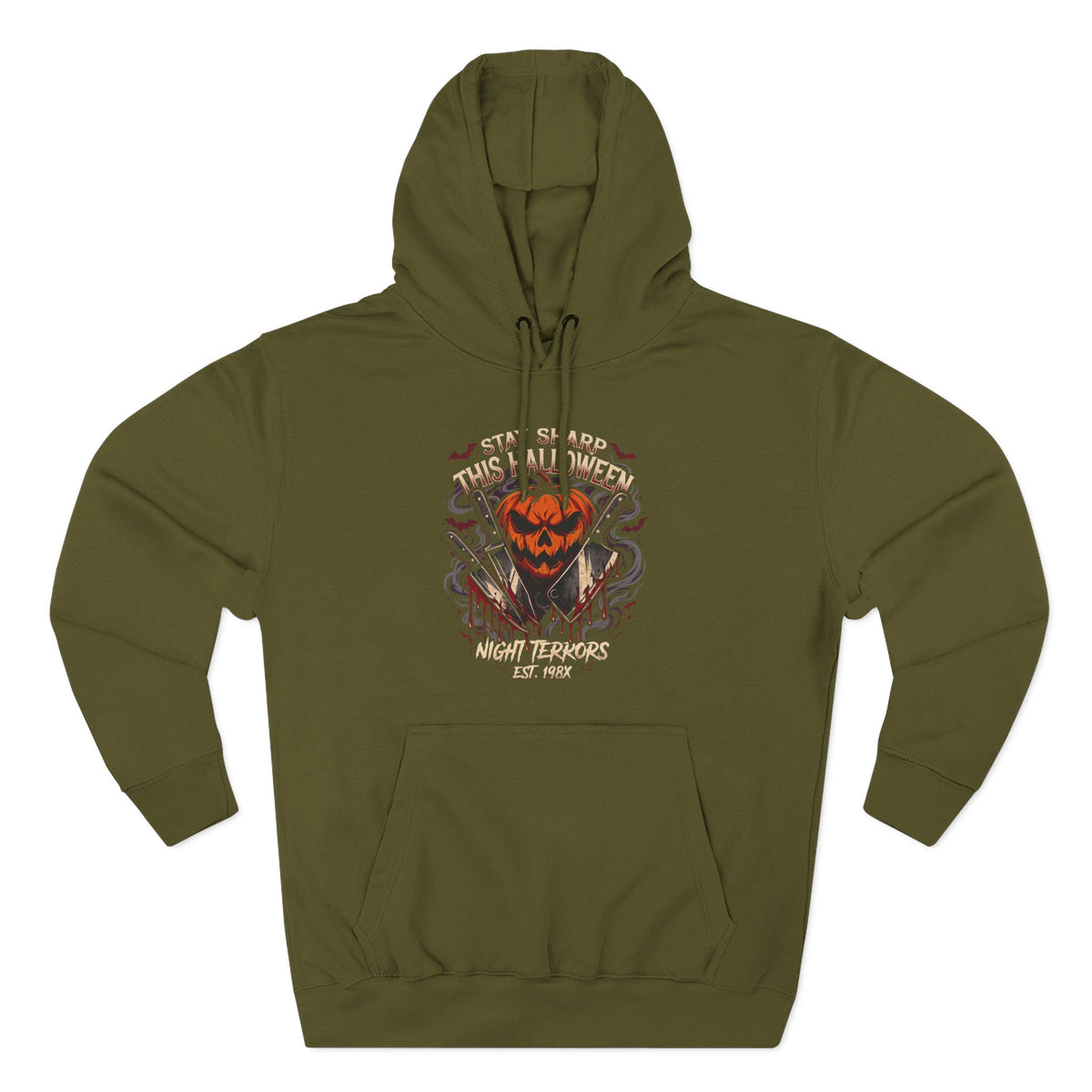 Halloween Pumpkin Skull Hoodie — Spooky Jack-o'-Lantern Fleece Sweatshirt