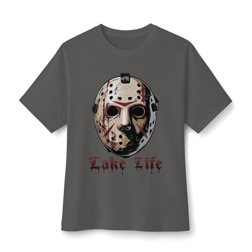 Horror Lake Life Tee — Mask Graphic T-Shirt for Halloween Fans