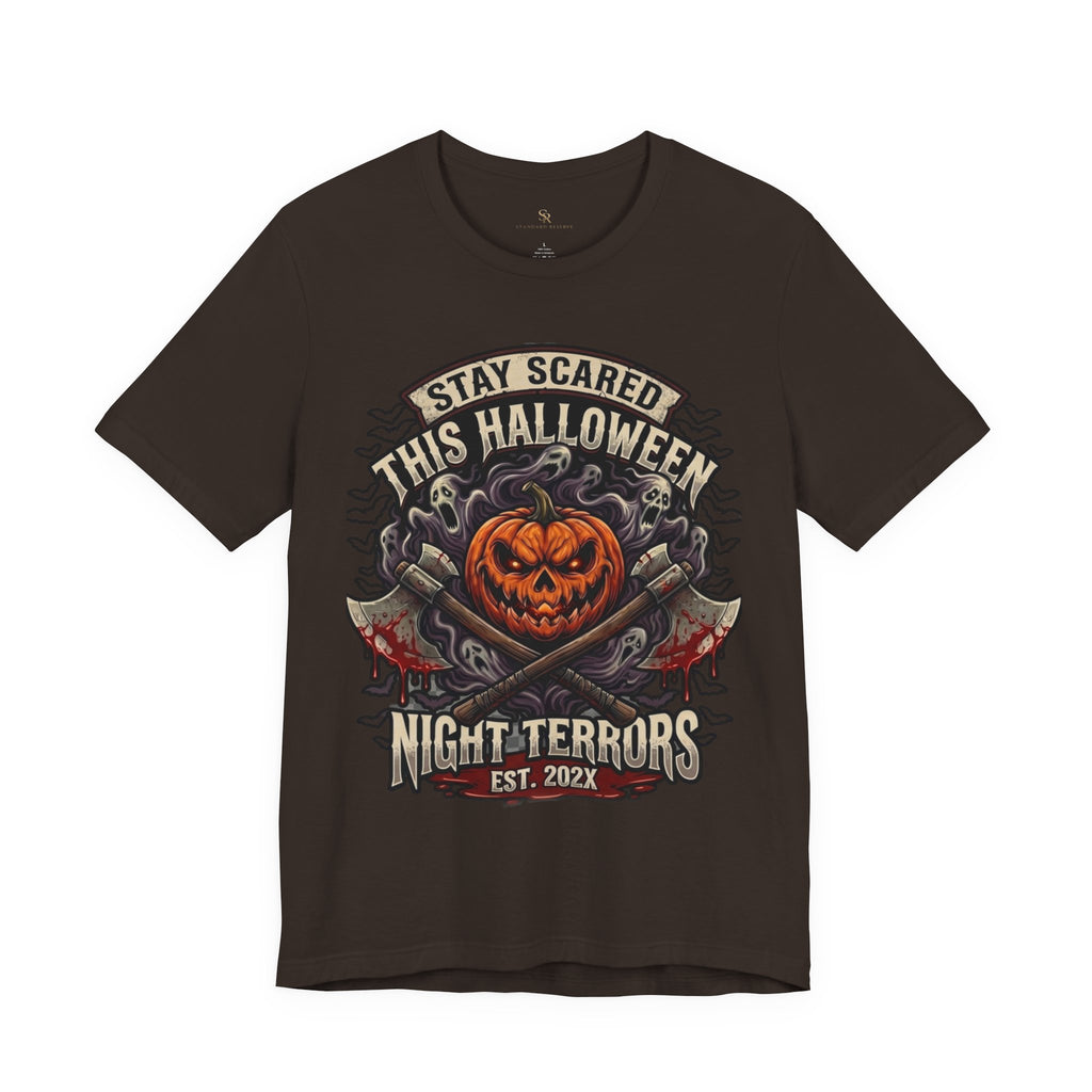 Halloween Night Terrors T-Shirt — "Stay Scared This Halloween" Jack-O'-Lantern Tee