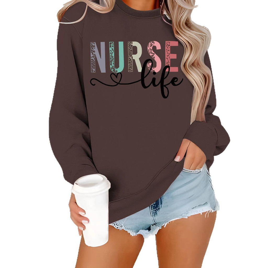 Nurse print on hoodie