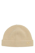 Valentino Garavani Men Sand Cashmere Beanie Hat