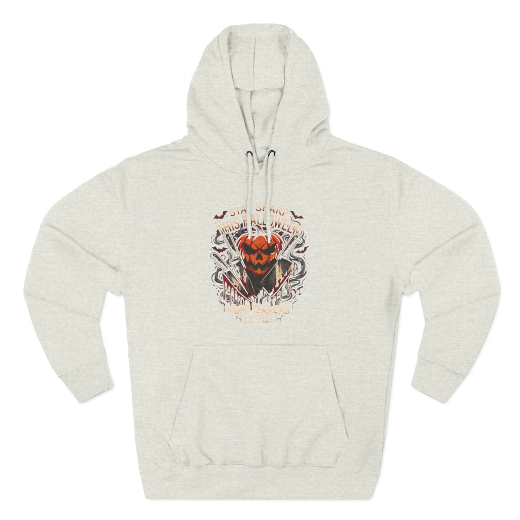 Halloween Pumpkin Skull Hoodie — Spooky Jack-o'-Lantern Fleece Sweatshirt