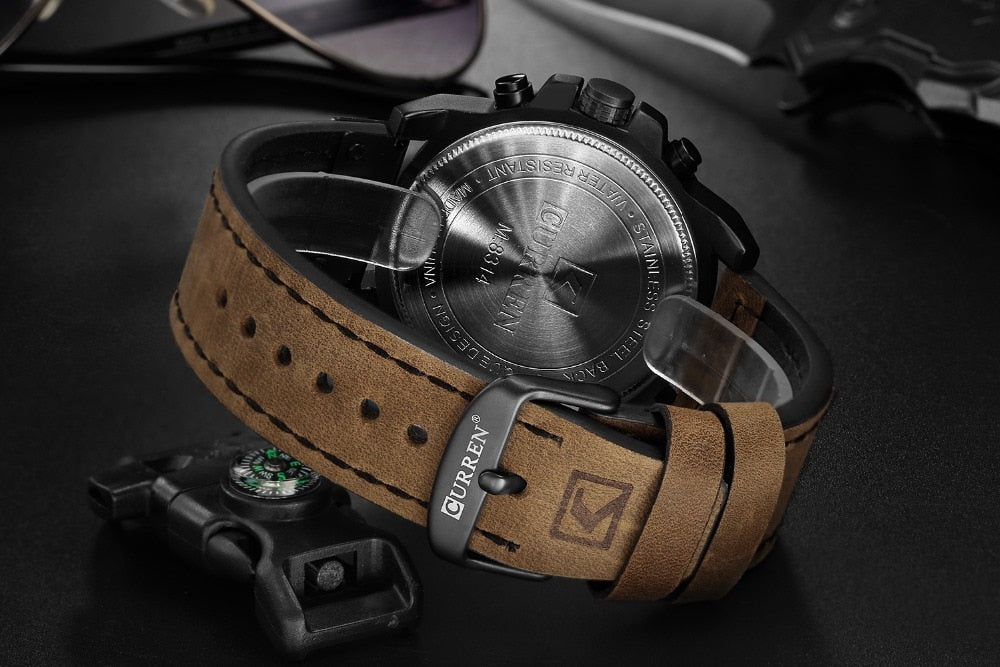 CURREN Mens Watches Top Luxury Brand Waterproof Sport Wrist Watch