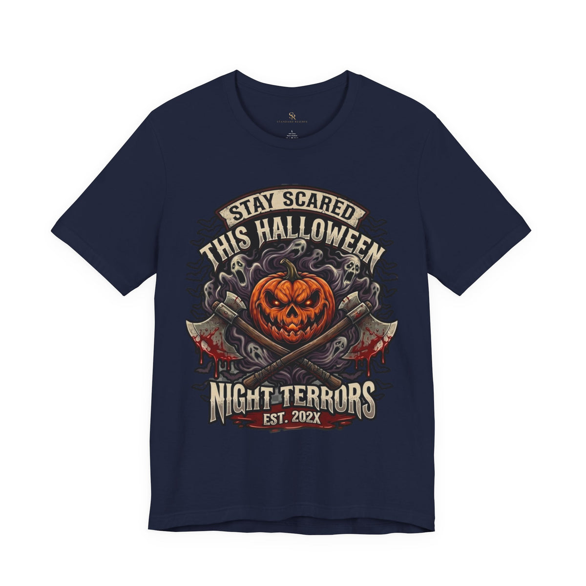 Halloween Night Terrors T-Shirt — "Stay Scared This Halloween" Jack-O'-Lantern Tee