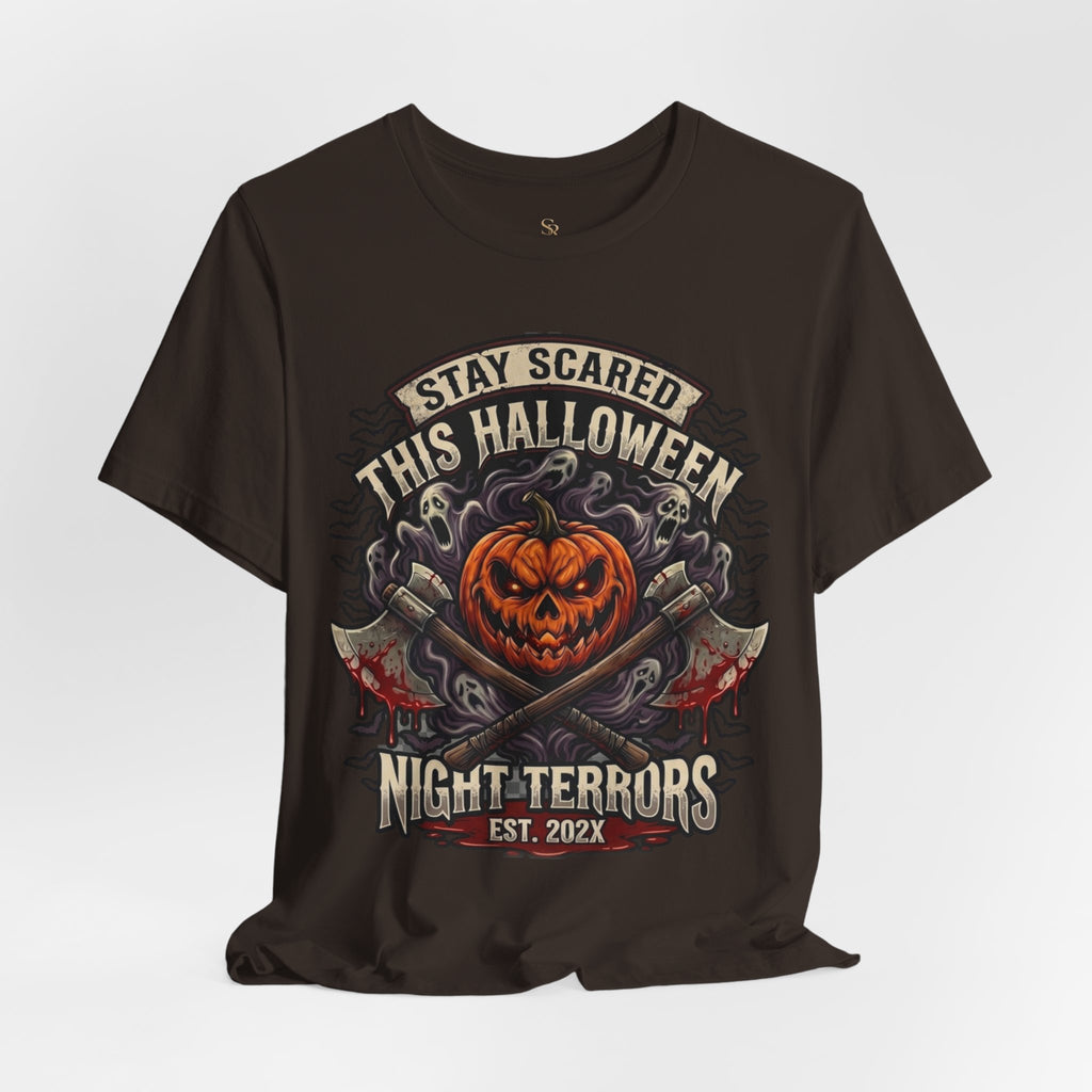 Halloween Night Terrors T-Shirt — "Stay Scared This Halloween" Jack-O'-Lantern Tee
