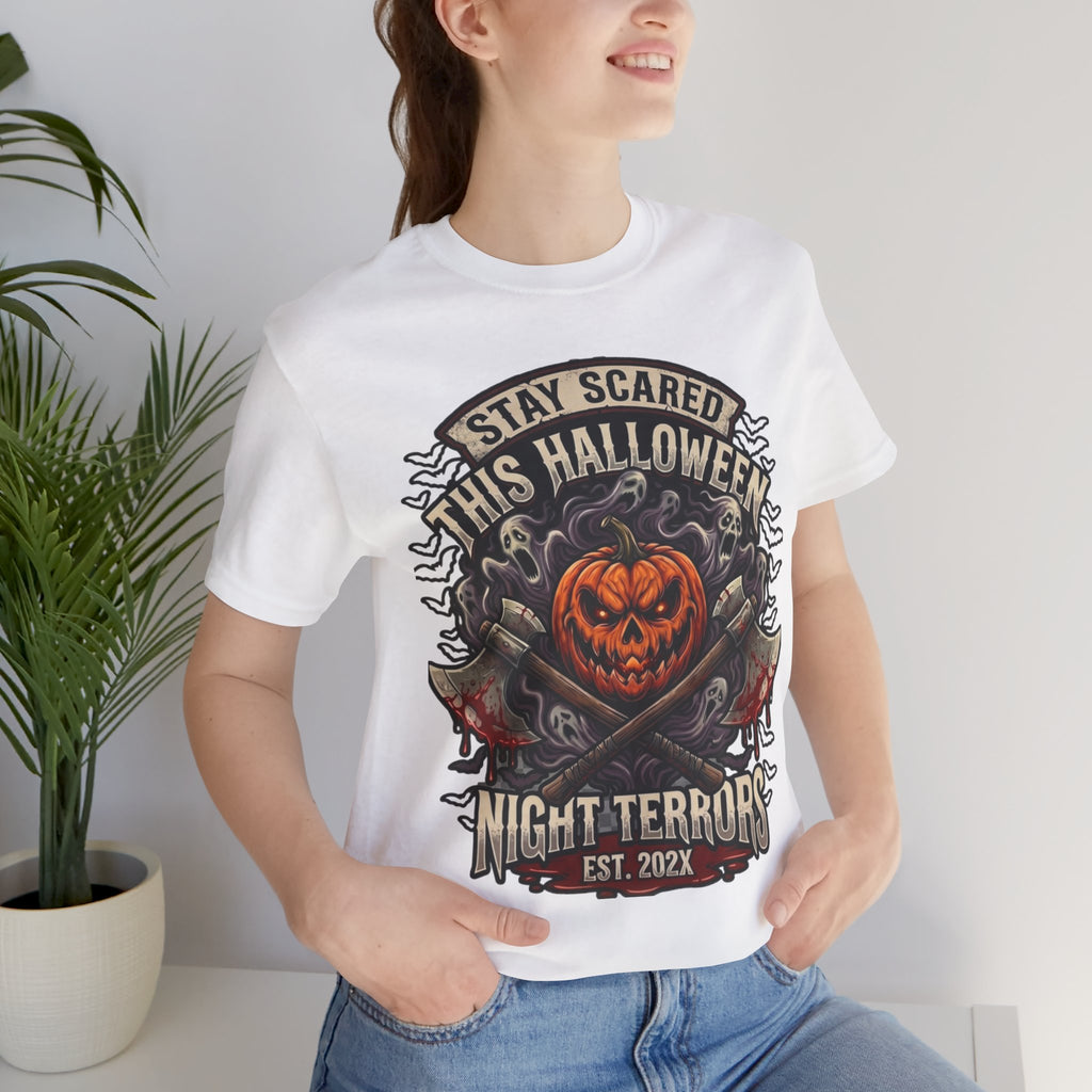 Halloween Night Terrors T-Shirt — "Stay Scared This Halloween" Jack-O'-Lantern Tee