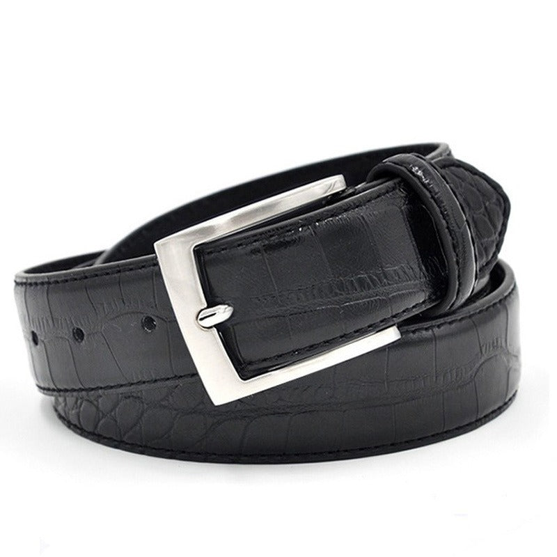 Men's Pu leather pin buckle belt cross-border new European and American fashion casual belt