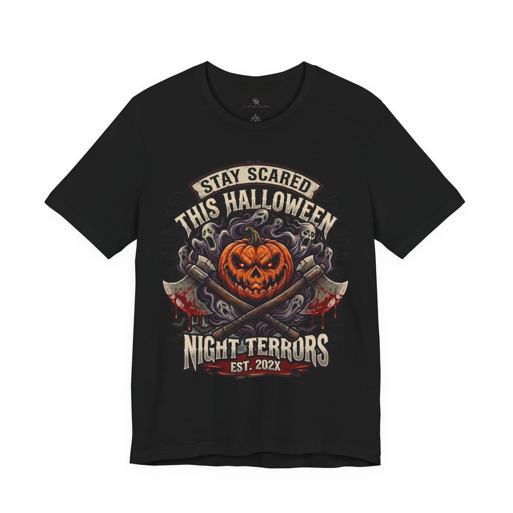 Halloween Night Terrors T-Shirt — "Stay Scared This Halloween" Jack-O'-Lantern Tee
