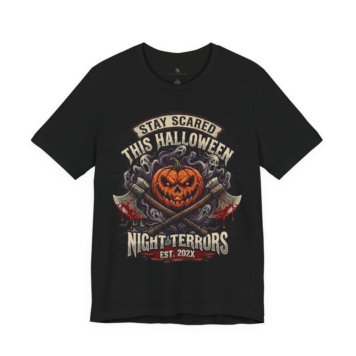 Halloween Night Terrors T-Shirt — "Stay Scared This Halloween" Jack-O'-Lantern Tee