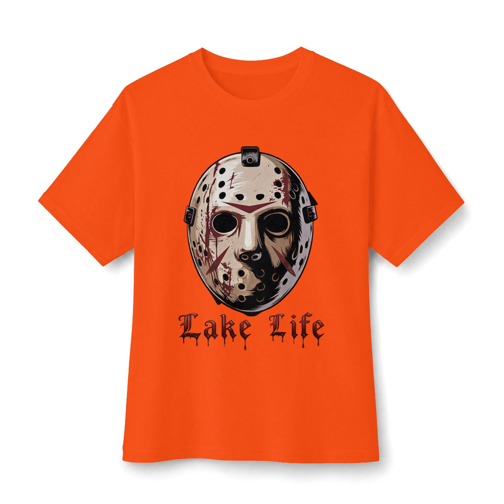 Horror Lake Life Tee — Mask Graphic T-Shirt for Halloween Fans