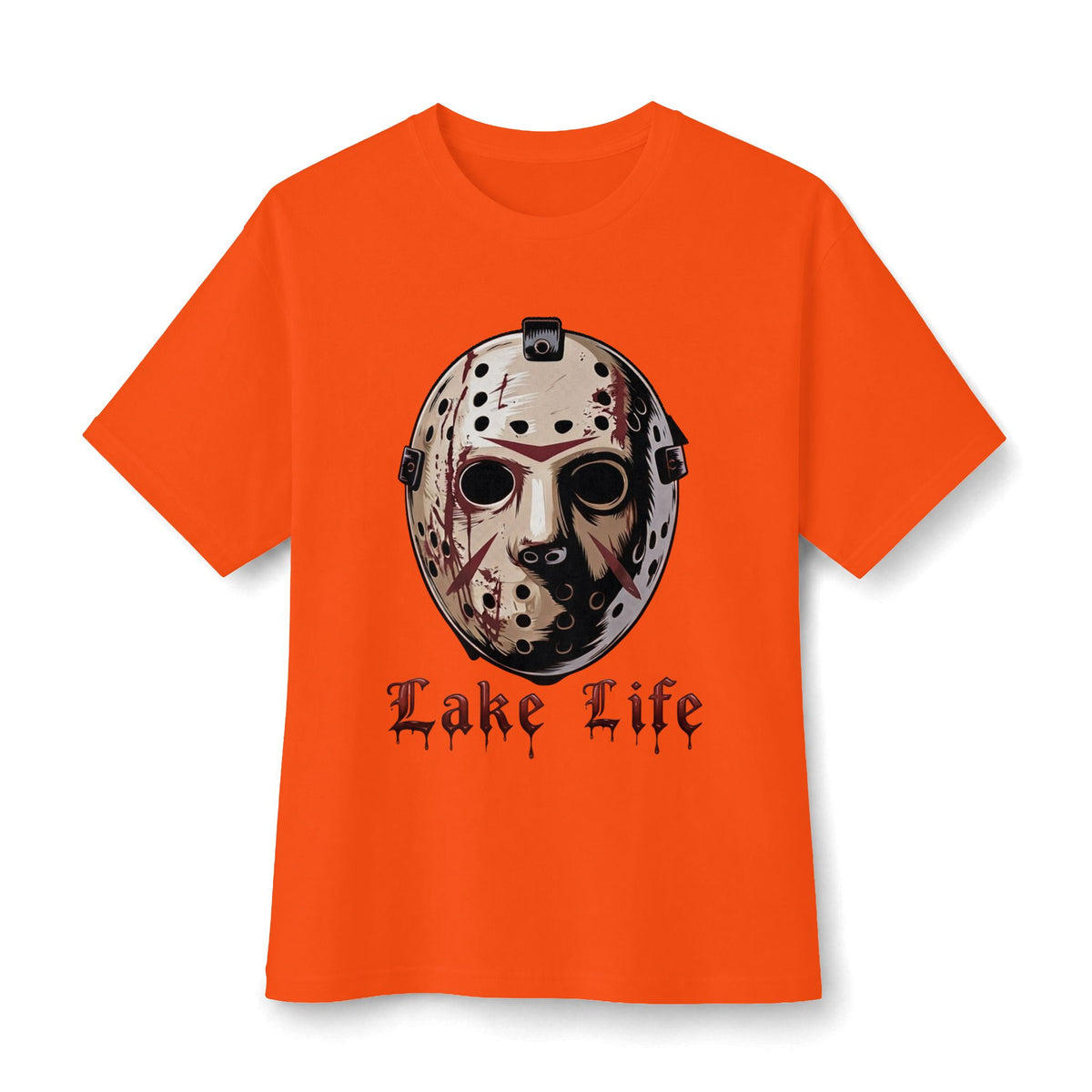 Horror Lake Life Tee — Mask Graphic T-Shirt for Halloween Fans
