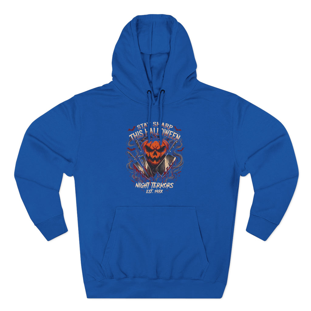 Halloween Pumpkin Skull Hoodie — Spooky Jack-o'-Lantern Fleece Sweatshirt