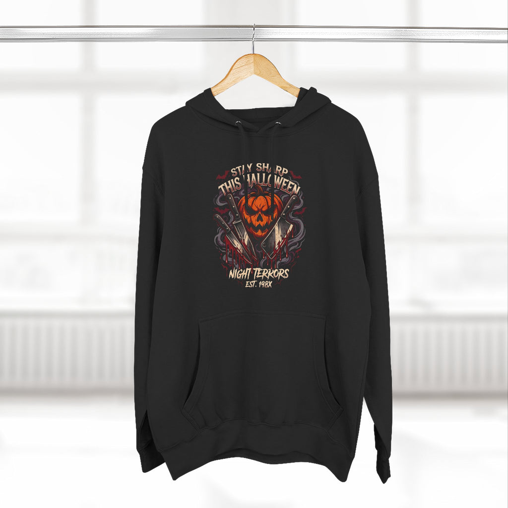 Halloween Pumpkin Skull Hoodie — Spooky Jack-o'-Lantern Fleece Sweatshirt