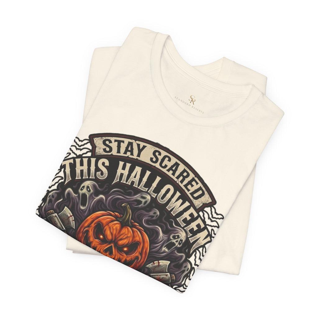 Halloween Night Terrors T-Shirt — "Stay Scared This Halloween" Jack-O'-Lantern Tee