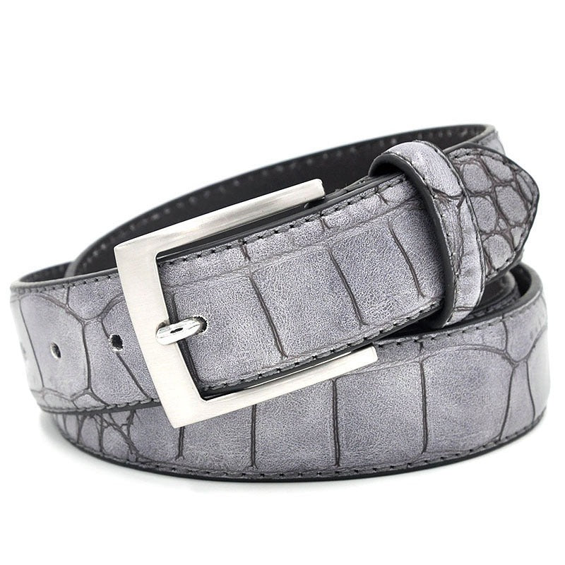 Men's Pu leather pin buckle belt cross-border new European and American fashion casual belt