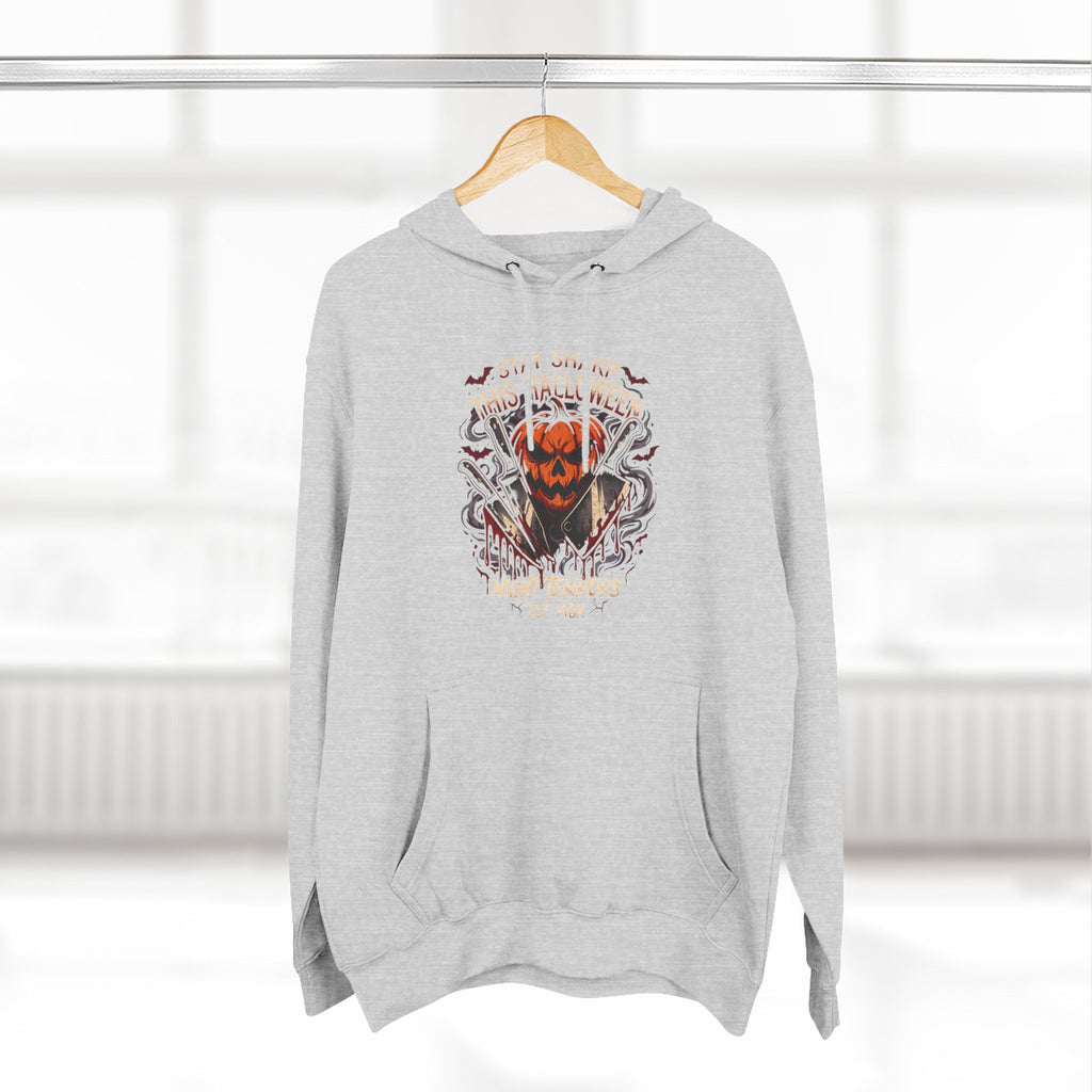 Halloween Pumpkin Skull Hoodie — Spooky Jack-o'-Lantern Fleece Sweatshirt