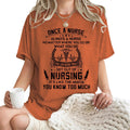 T-shirt inspirational quotes and medical symbol printed round neck