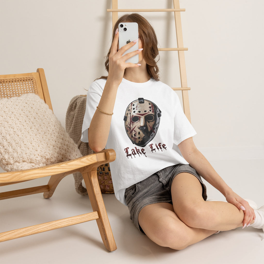Horror Lake Life T-Shirt — Hockey Mask Graphic Tee