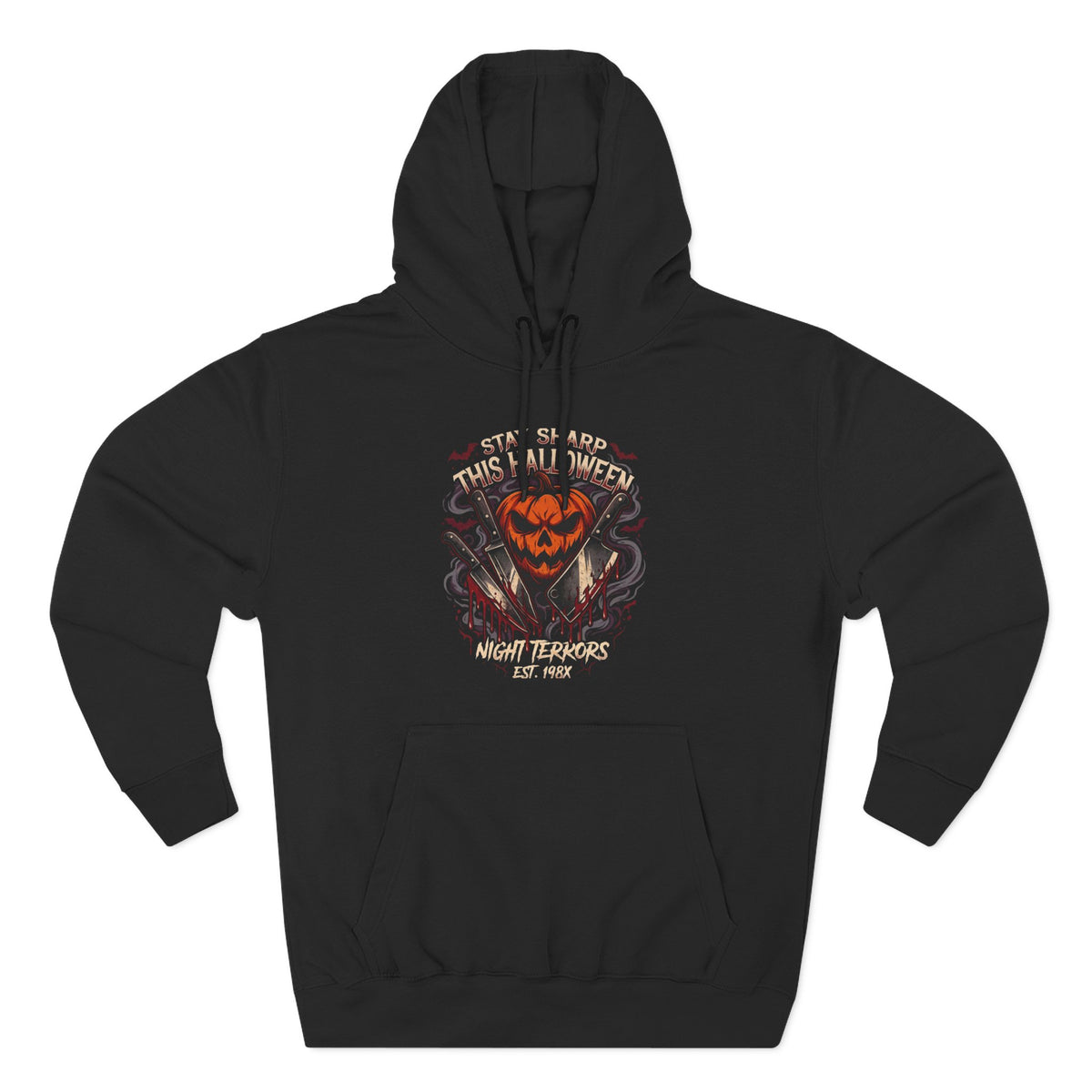 Halloween Pumpkin Skull Hoodie — Spooky Jack-o'-Lantern Fleece Sweatshirt