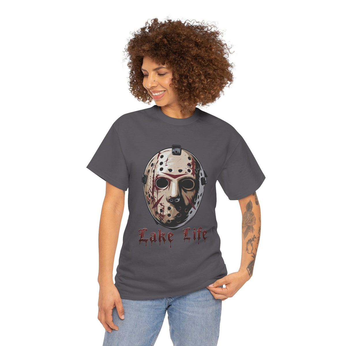 Horror Lake Life T-Shirt — Hockey Mask Graphic Tee