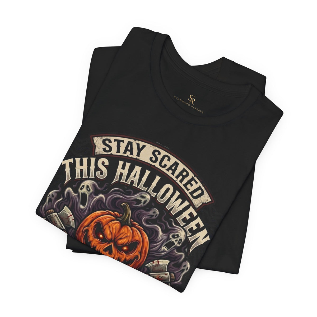 Halloween Night Terrors T-Shirt — "Stay Scared This Halloween" Jack-O'-Lantern Tee